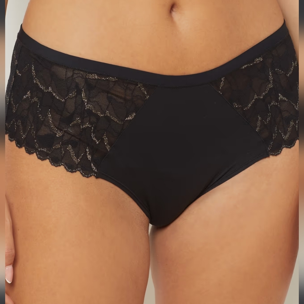 Etam,Tabby Shorty,Black and Gold,NWT, S & XL Available